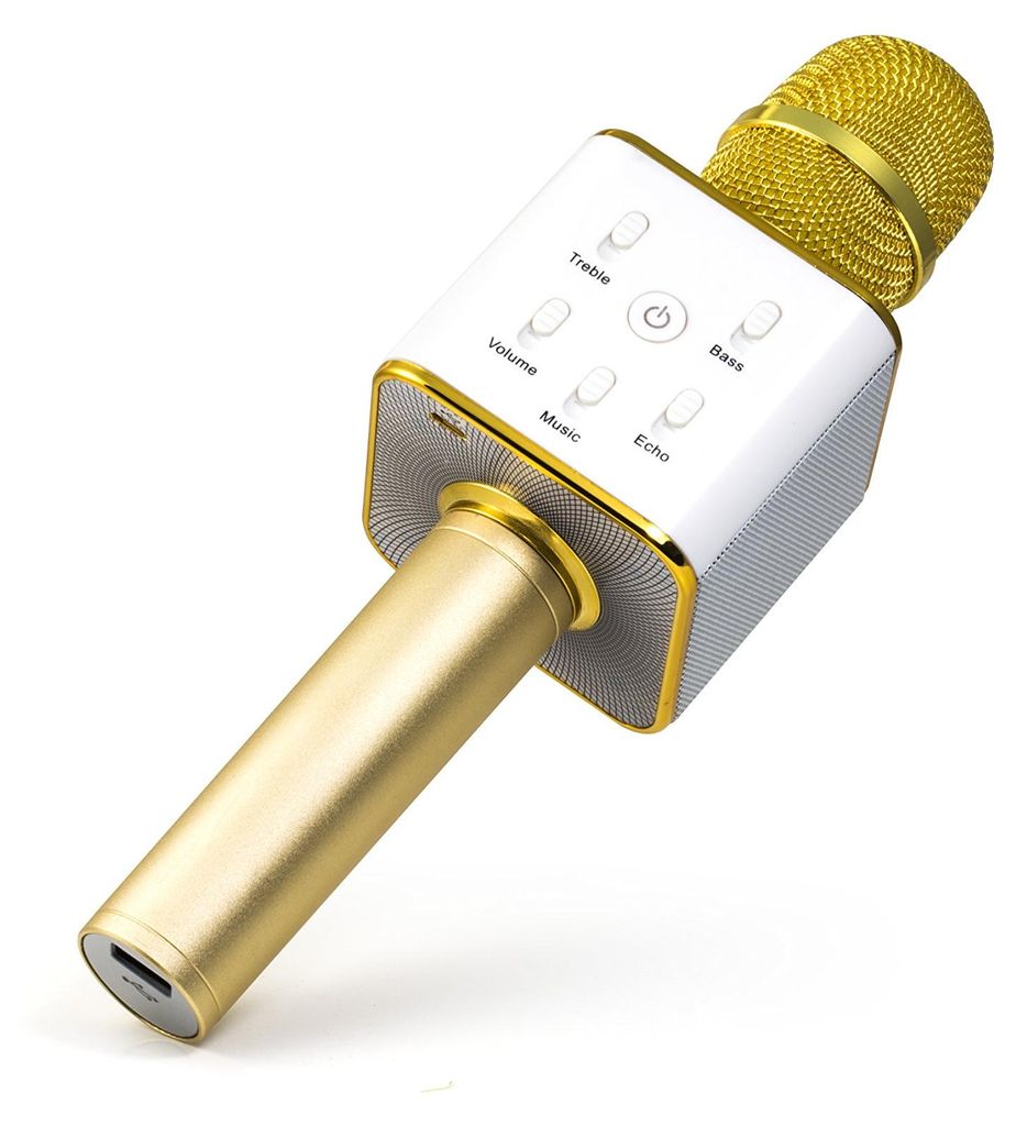 Technaxx BT-X31 Or, Blanc Microphone de karaoké Image du produit 