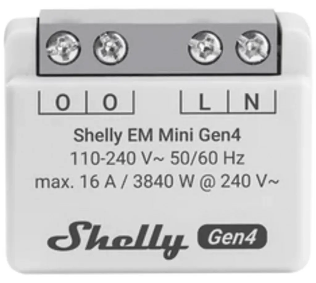 Suivi consommation électrique Shelly EM Mini Gen4 WiFi pour panneaux solaires