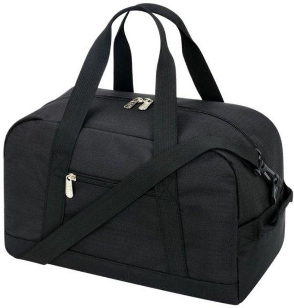 Mini Reistas für Sport, 35,5 cm, uni, mit Schuhfach, leicht zu tragen, für Reisen und Sport, schwarz.