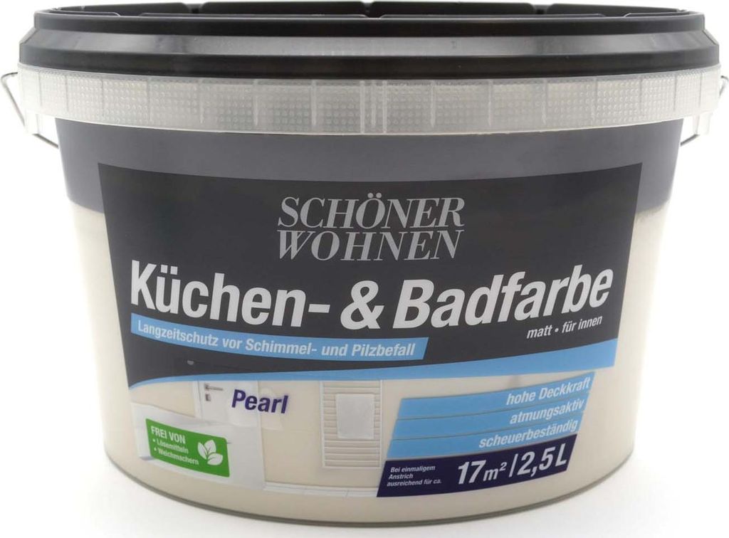 Küchen- und Badfarbe Pearl matt 2,5 l Schöner Wohnen