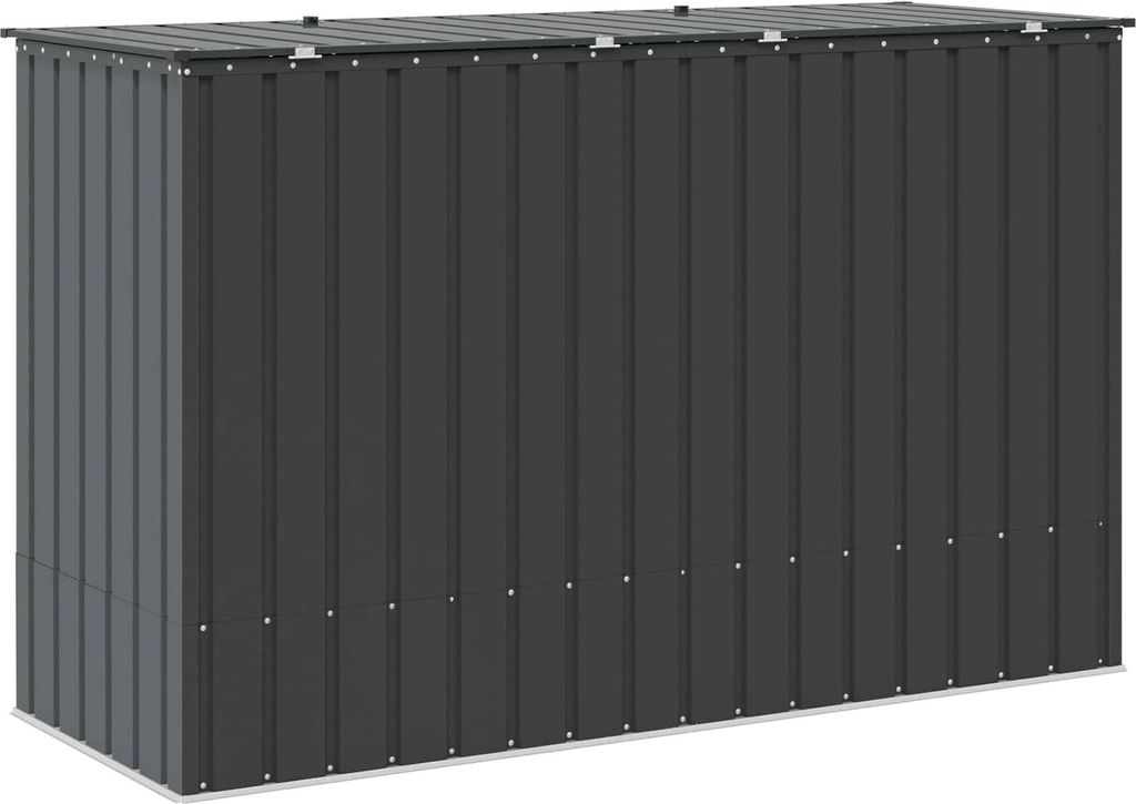 Gartenlagerbox Schwarz 214 x 82 x 132 cm Stahl Produktbild 