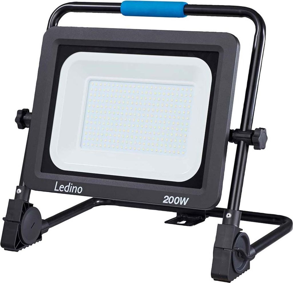 Ledino LED-Arbeitsstrahler 200W starkes, mobiles Flutlicht Thekla, 23500lm, 6500K
