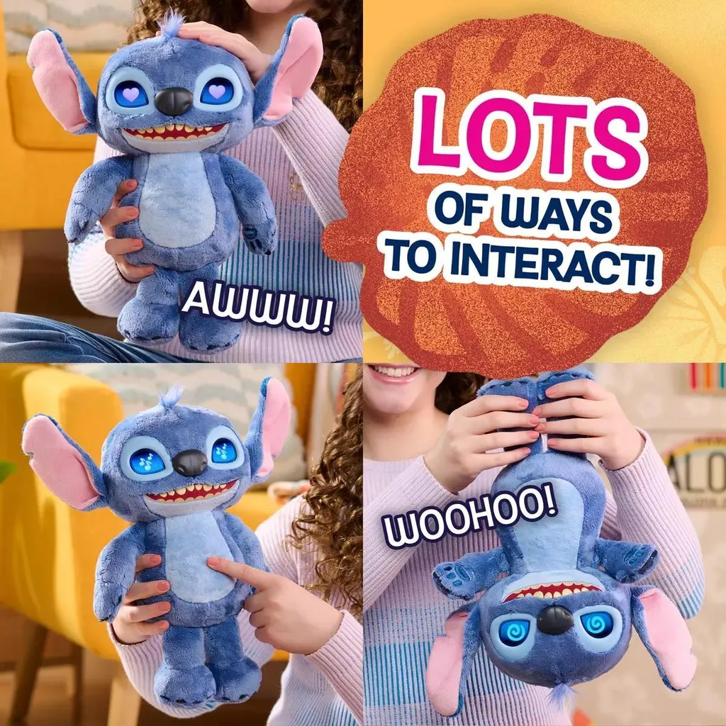 Peluche Stitch Interactive 30cm apaise et amuse votre enfant au quotidien - 13