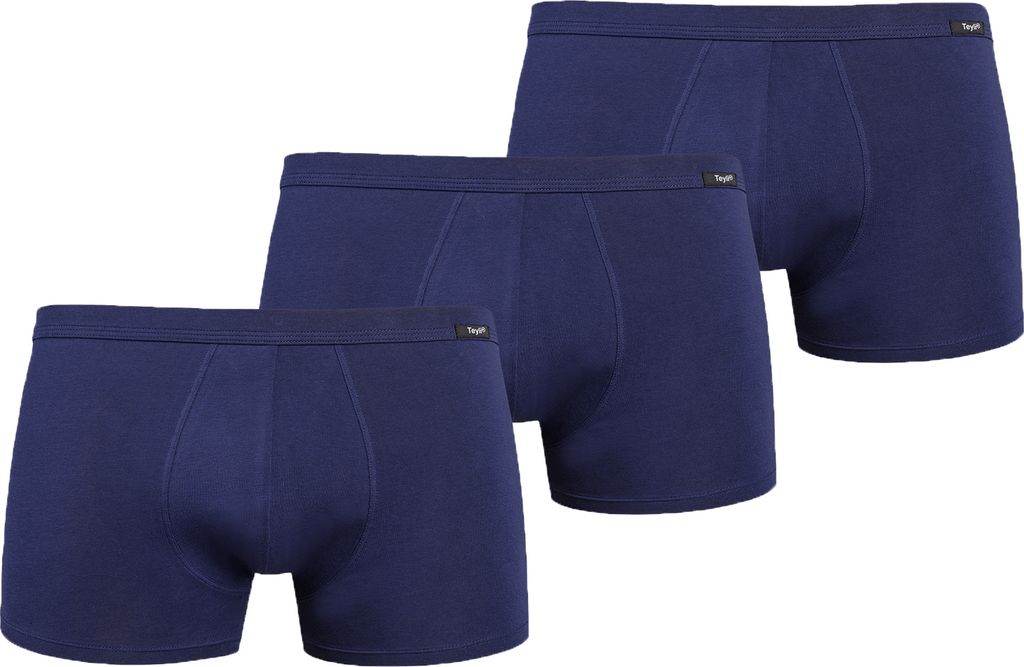 Teyli 3er Pack: Boxershorts aus Baumwolle für Männer Levi Male 801-3 blau M