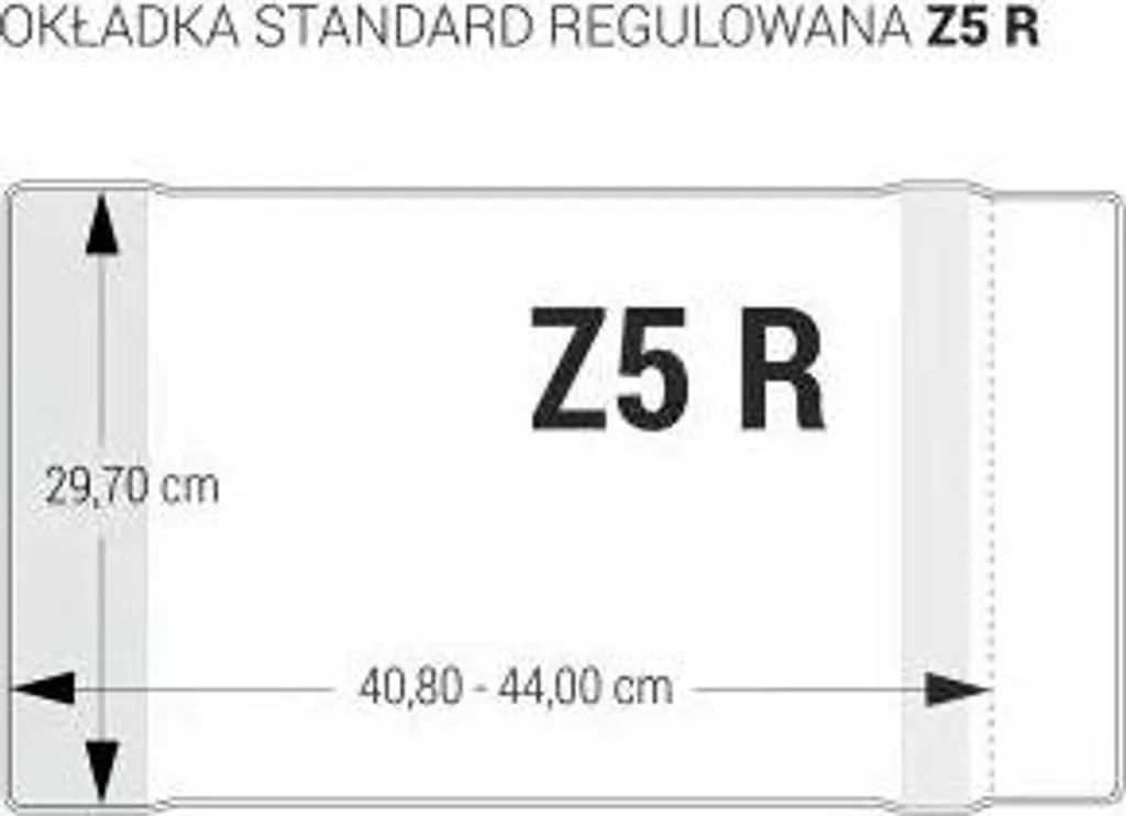 Pochette pour documents format Z5 transparente réglable 297 mm - 10 pcs