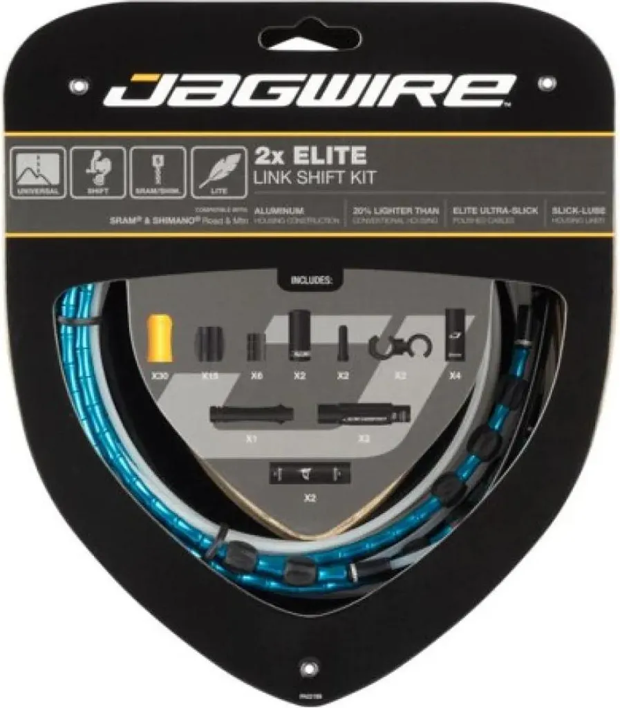 Optimisez vos Passages de Vitesses avec le Kit Jagwire 2x Elite Link Bleu VTT