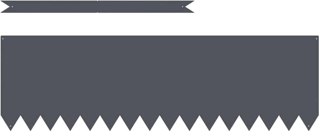 Best Möbel Rasenkanten 20 pcs - Anthrazit 100x0,05x30 cm Stahl - Beeteinfassungen A865972