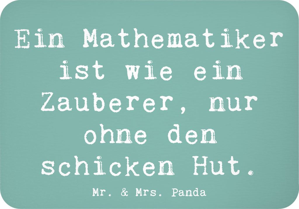 Mr. & Mrs. Panda magnet Spruch Mathematiker Magie - Meeresbrise - Geschenk, Geduld, Berufsprodukte, Zahlen, wandmagnet, Berufsgestaltung, Professor...