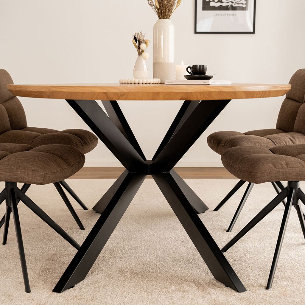 HOME DELUXE Esstisch Oval AVENTIS inkl. Sternfuß - 200 x Produktbild 6