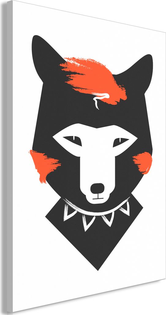 Vliesstoff Leinwandbild - Polite Fox (1 Part) Vertical 60x90 cm Für Kinder e-A-0117-b-a