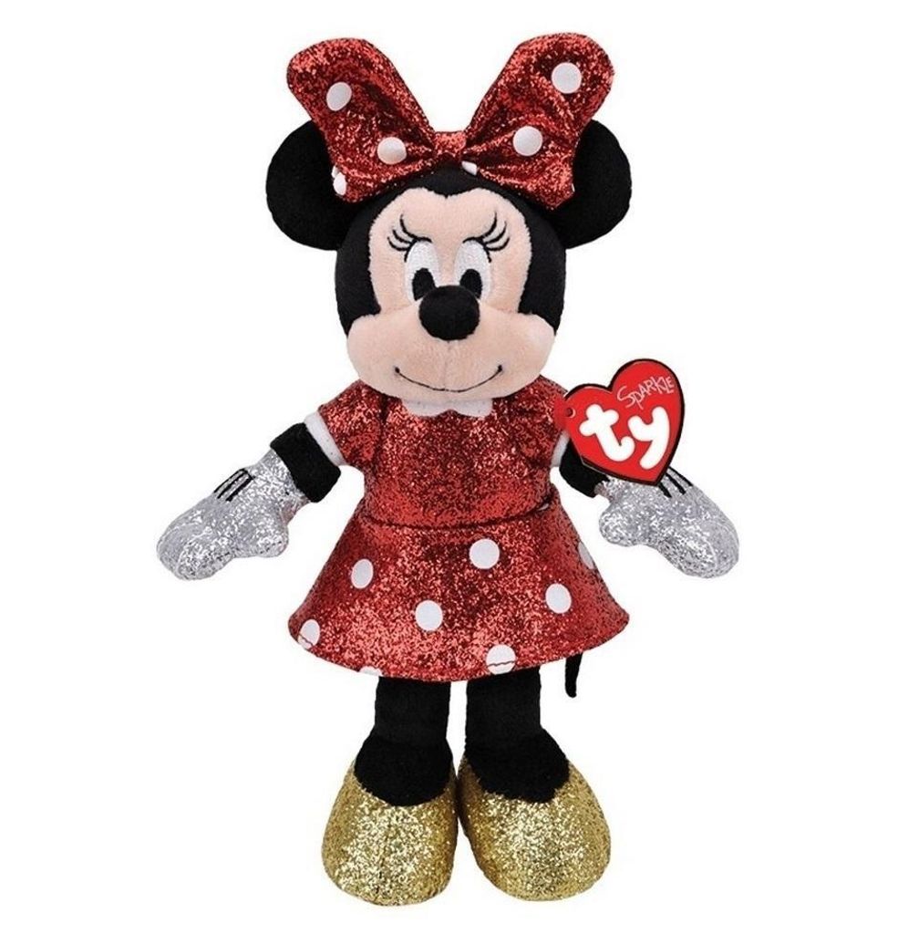 Disney Maskottchen Beanie Babies Minnie 35 cm - Super Sparkle mit Sound 90199