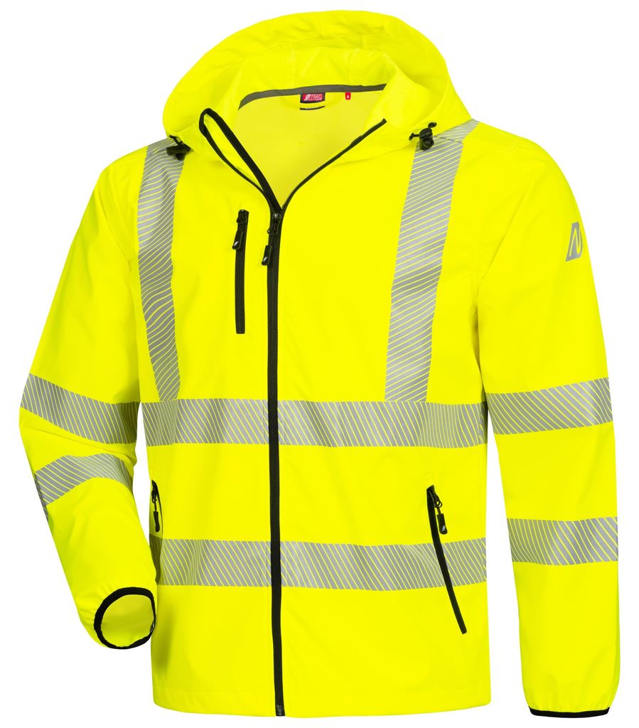 NITRAS Warnschutz Regenjacke Warnschutzjacke Gr. S gelb