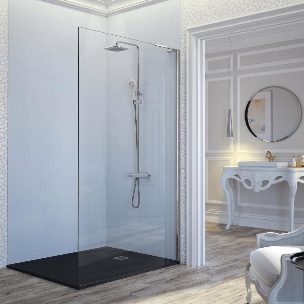 Walk In Duschwand FRESH FREE chrom - Glas 8mm 68.5-69.5 cm / links