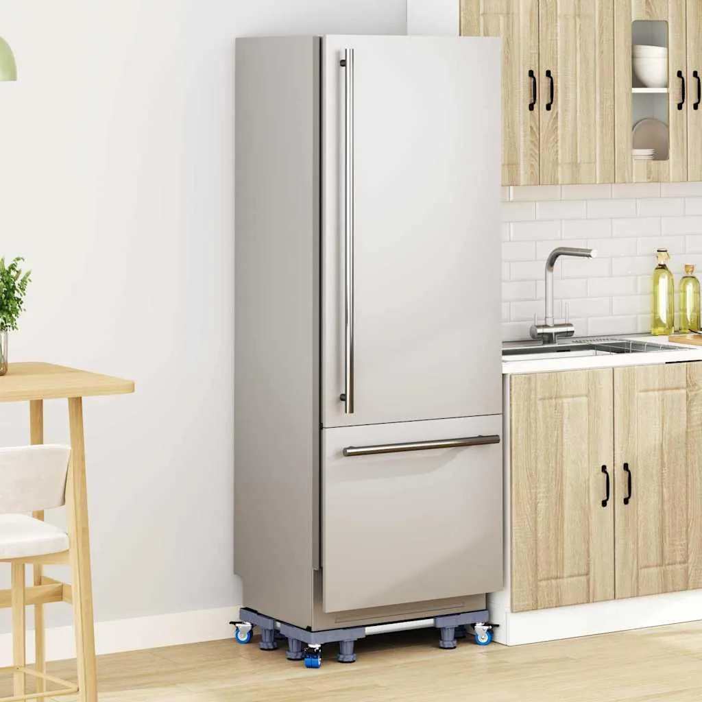 Support de lave-linge surélevé Gris 66x66 cm avec base stable renforcée - 4