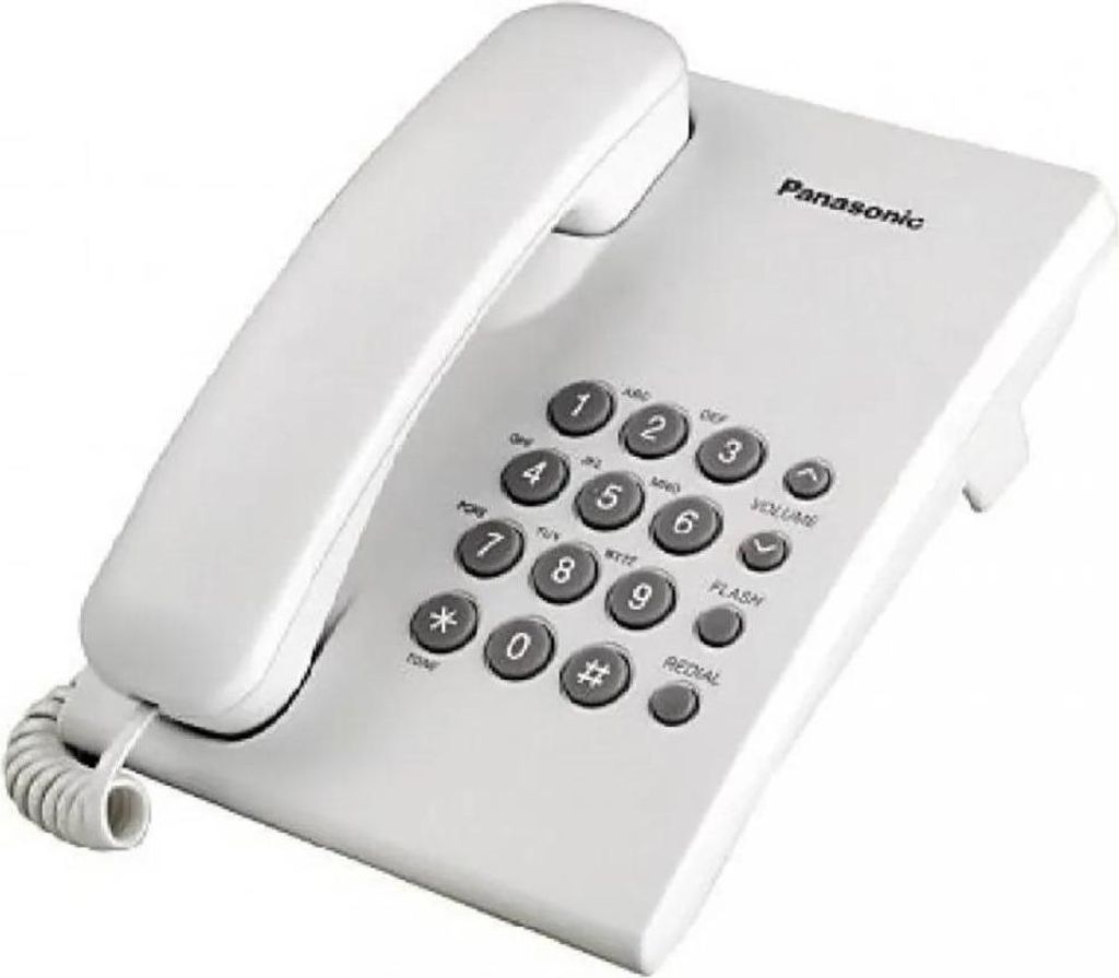 Pevná telefónna linka Panasonic Corp. KX-TS500EXW Obrázok produktu 