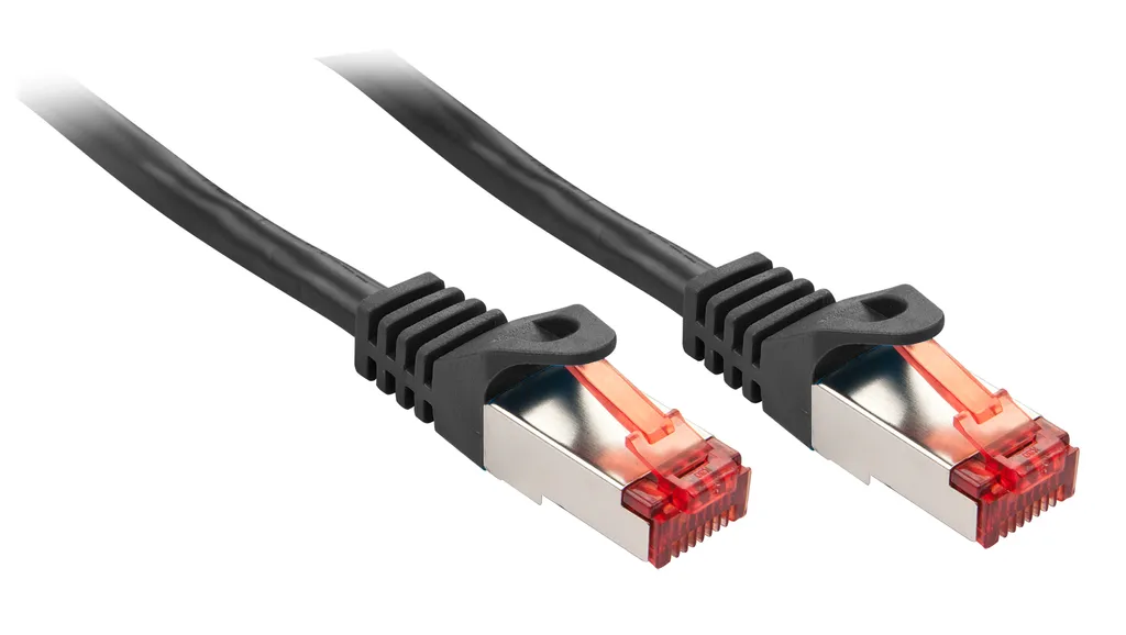 LINDY Cavo Rete Cat6 S/FTP 1m Nero: Connessione Blindata per Smart Home - 1