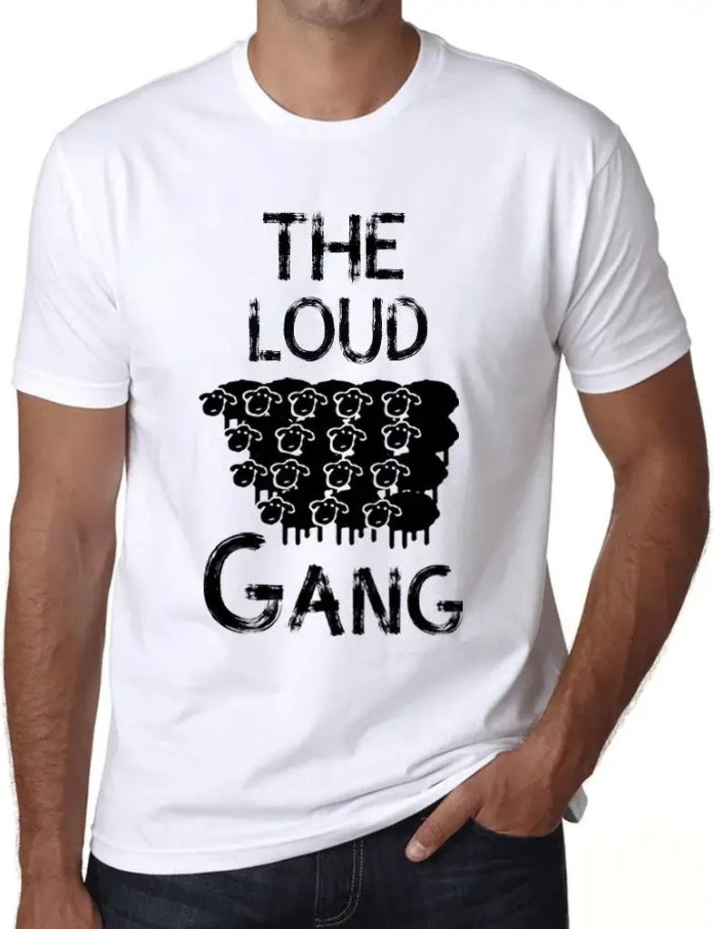 Herren Grafik T-Shirt Die laute Bande – The Loud Gang – Öko-Verantwortlich Vintage Jahrgang Kurzarm Lustige Druck Geburtstag Geschenk Mann