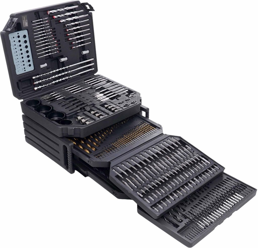 Complete set van boormachines, beitels en boren - 300 Productafbeelding 
