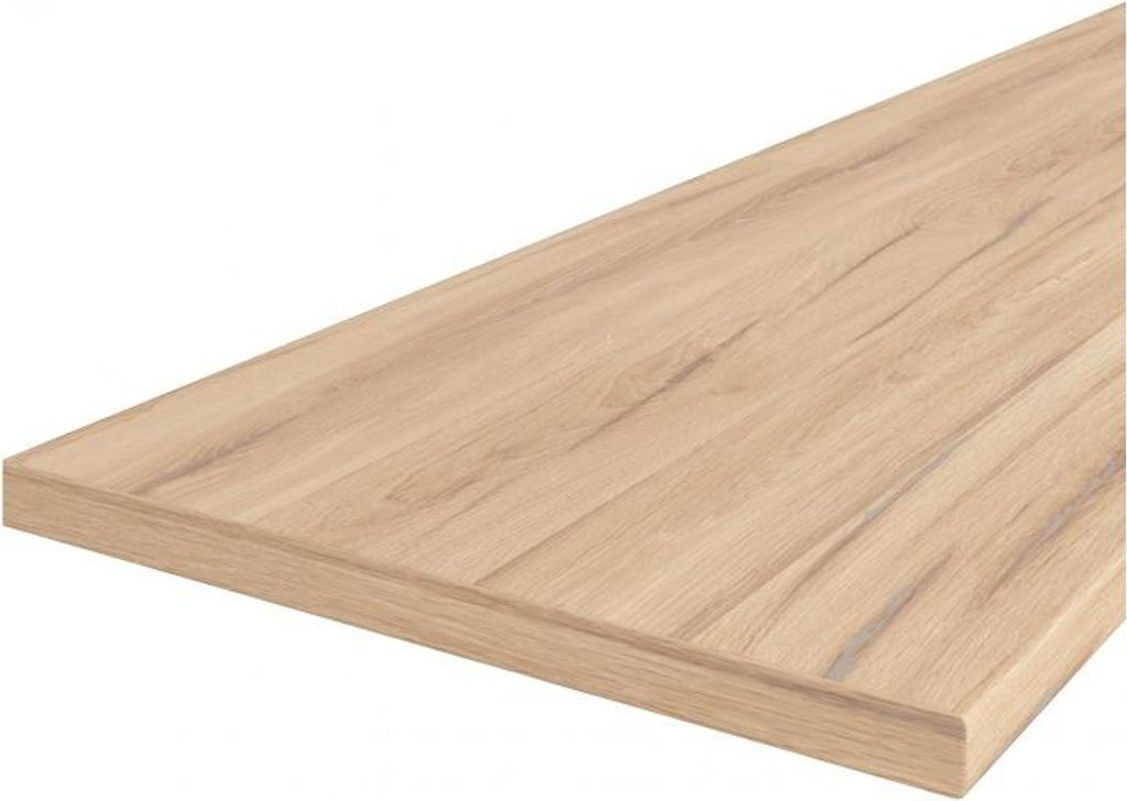 Küchenarbeitsplatte JAIDA 3 - 350x60x3,8 cm, helle Estana-Eiche