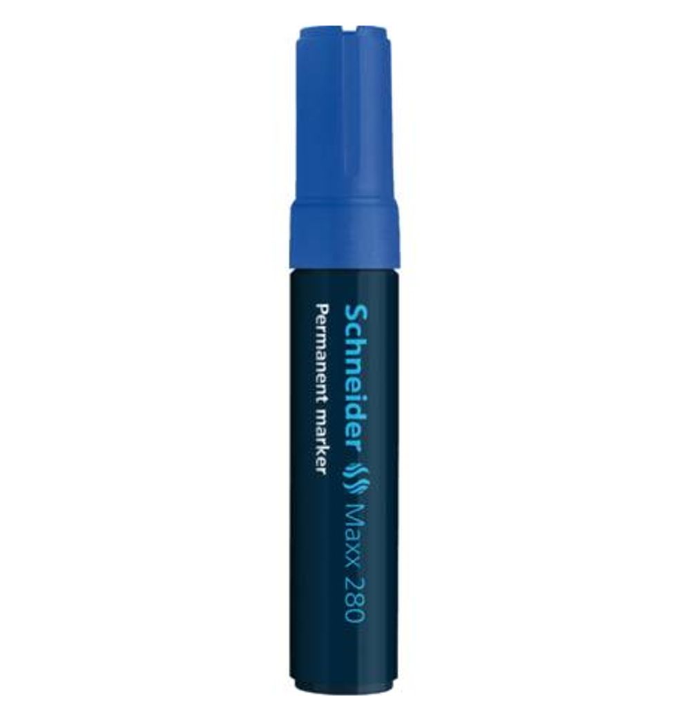 Schneider Maxx 280, Blau, Schwarz, Blau, Meißel, Pappe, Glas, Papier, Kunststoff, Holz