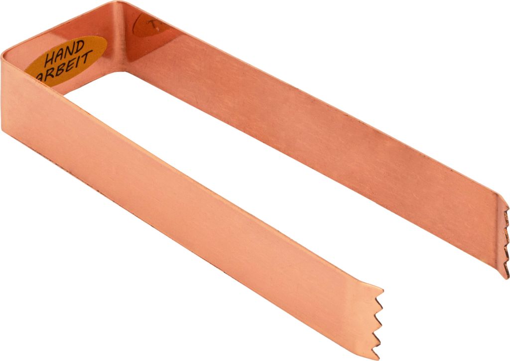 NKlaus Kohlezange Kupfer 13x4cm Räucherzubehör für Räucherkohle Grillzange Shishazange 15011