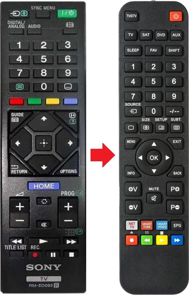 Fernbedienung passend für SONY KLV-32R422B | KLV-32R426B | KLV-32R482B