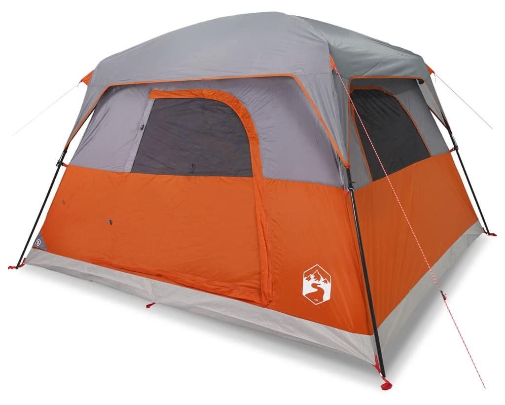 vidaXL Campingzelt 4 Personen Orange Wasserdicht Produktbild 