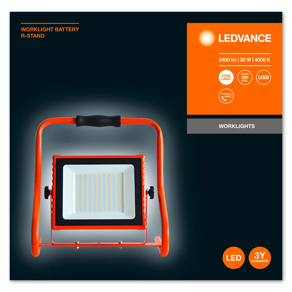 Solution d'Éclairage Antichoc LEDVANCE 30W pour Chantiers de Rénovation - 3