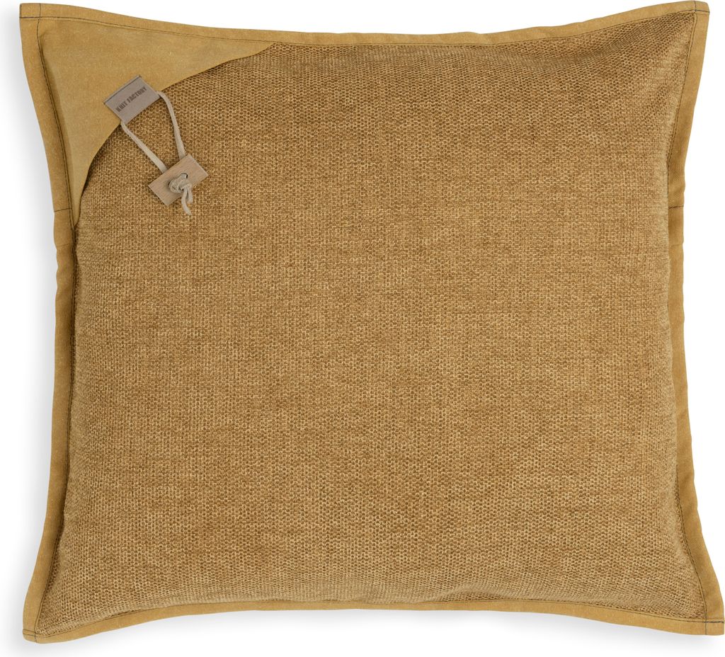 Knit Factory Hope Kissen - Ocker - 50x50 cm
