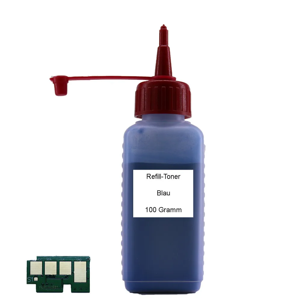 Ricarica Toner Ciano + Chip per Samsung CLP-680 CLX-6260 CLT-C506L