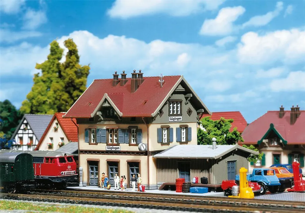Gare Faller 282707 Époque I - Maquette Détaillée Échelle Z 1/220