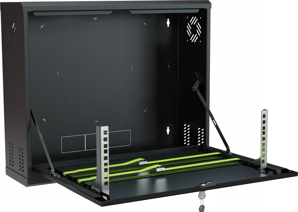 CCTV DVR-Gehäuse RACK StalFlex Vertikal 19 Zoll 3HE 180mm schwarz