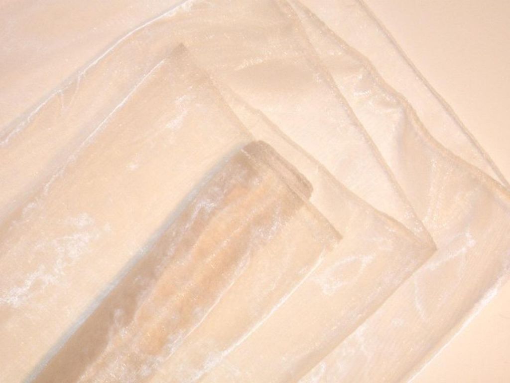1 Rolle ORGANZA, Dekostoff, Tischläufer 40cm/3m Creme-Weiß Produktbild 