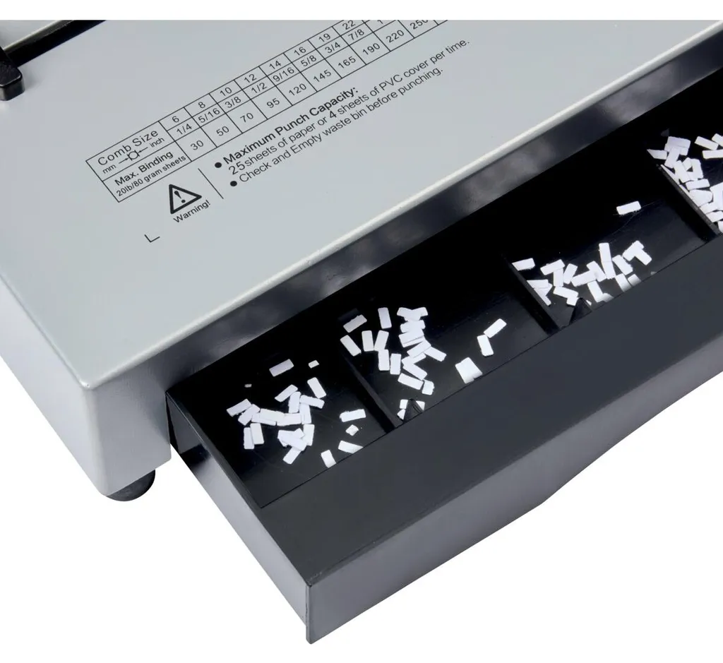 Machine à Relier GBC CombBind CB25Pro pour Anneaux Plastiques A4 - 4