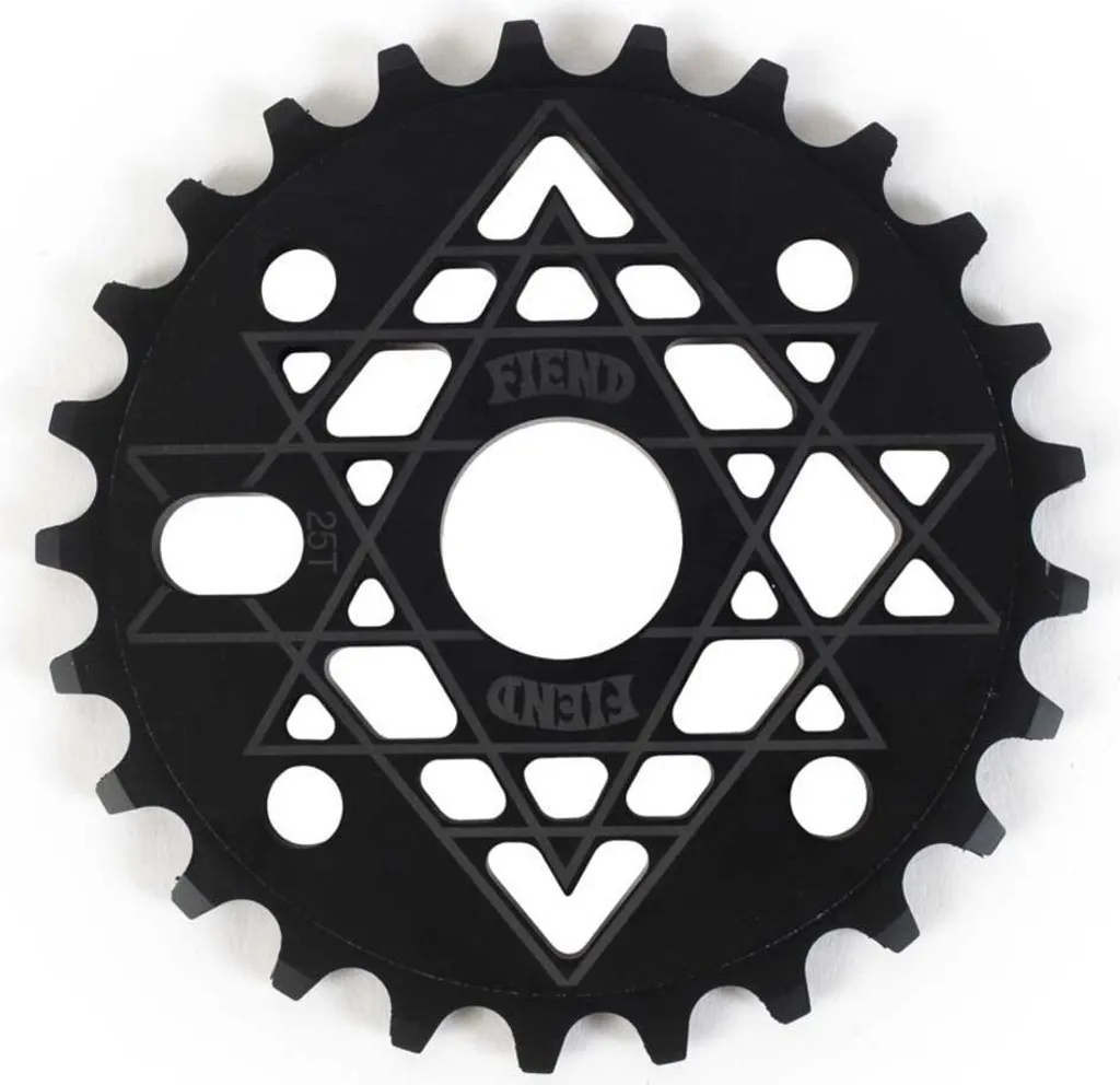 Plateau Fiend Palmere sans garde 25 dents noir anti déraillement