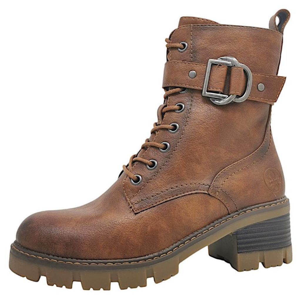 Rieker  Damenschuhe Stiefel Schnürer Braun Freizeit Productafbeelding 
