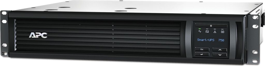APC Smart-UPS SMT-SmartConnect - SMT750RMI2UC - Unterbrechungsfreie Stromversorgung 750VA (Rackeinbau 2U, Cloud-monitoring fähig, 4 Ausgänge IEC-...