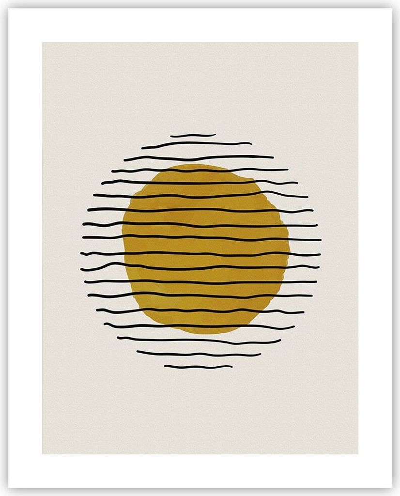 Poster - Poster ohne Rahmen - Modern Piece Linear - 40x50 cm - Wand Bild - Wanddeko - Wandbilder - Kunstposter - Wandposter - Bilder - Kunstdruck -...