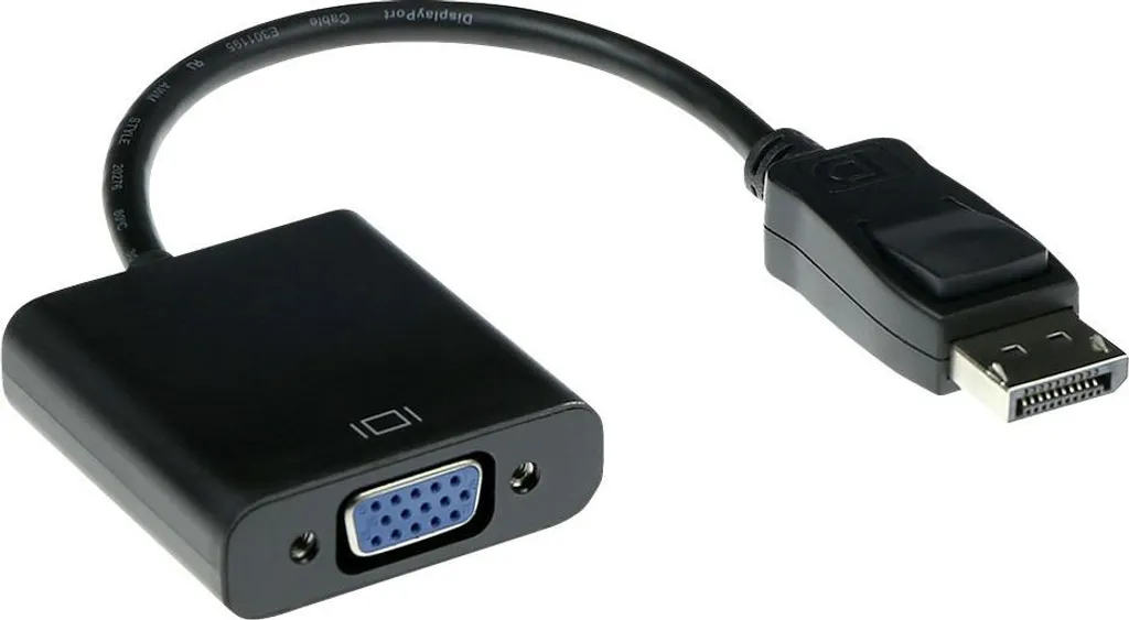 Câble DisplayPort vers VGA ACT AK3996 de 15 cm pour Moniteur et PC