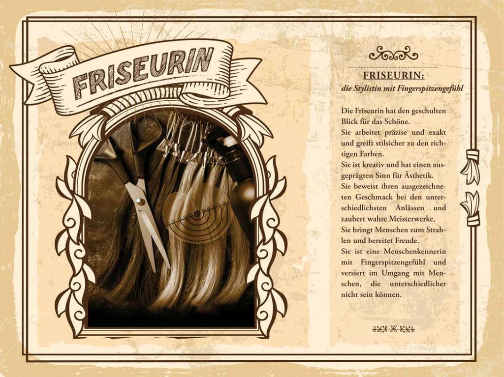 vianmo Holzschild 30x40 cm Friseurin Stylistin Blick Schöne Beruf Arbeit