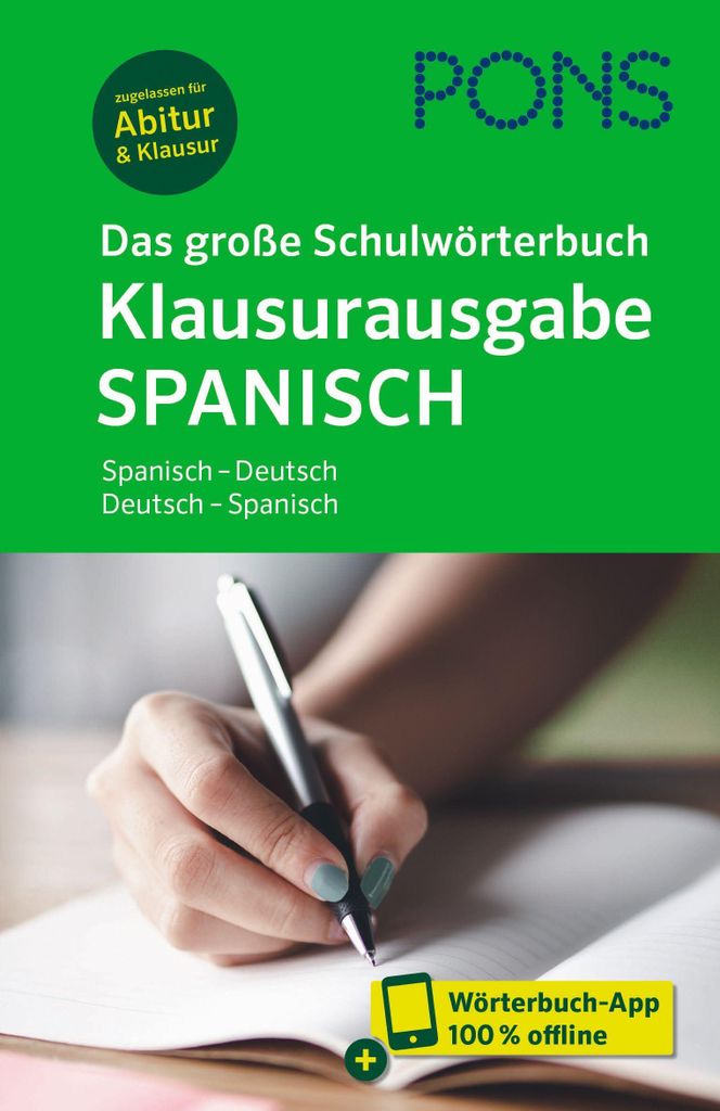 PONS Das große Schulwörterbuch Klausurausgabe Spanisch Produktbild 