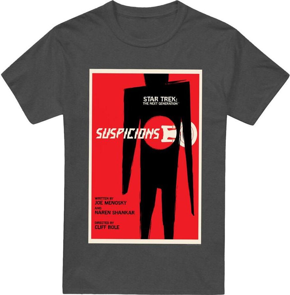 Star Trek - "The Next Generation Season 6 Episode 22" T-Shirt für Herren/Damen Uni TV17926 (S) (Holzkohle)