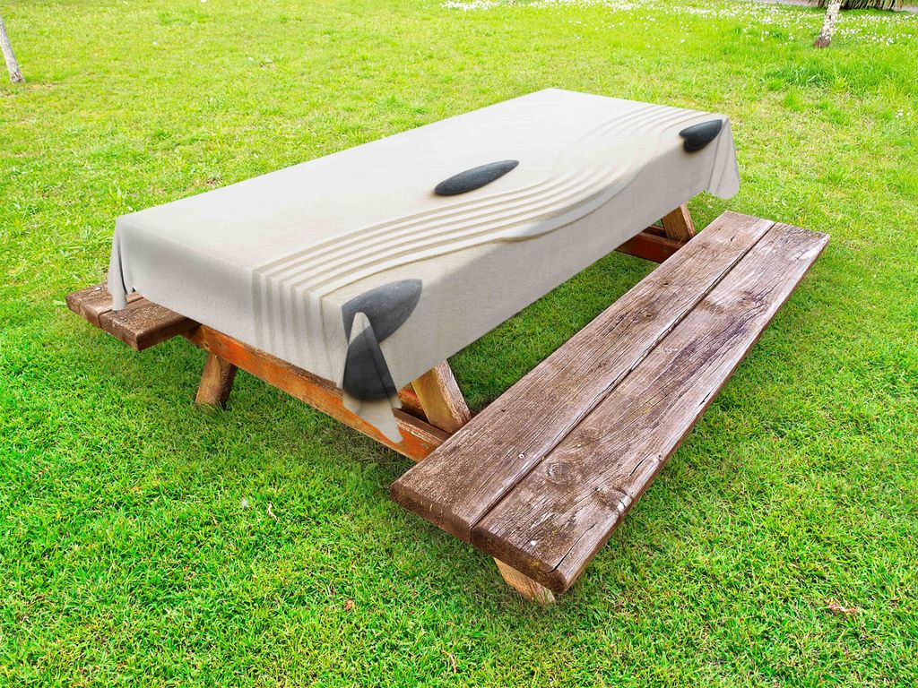 ABAKUHAUS peace Garden Tischdecke Outdoor, Top View Foto Produktbild 