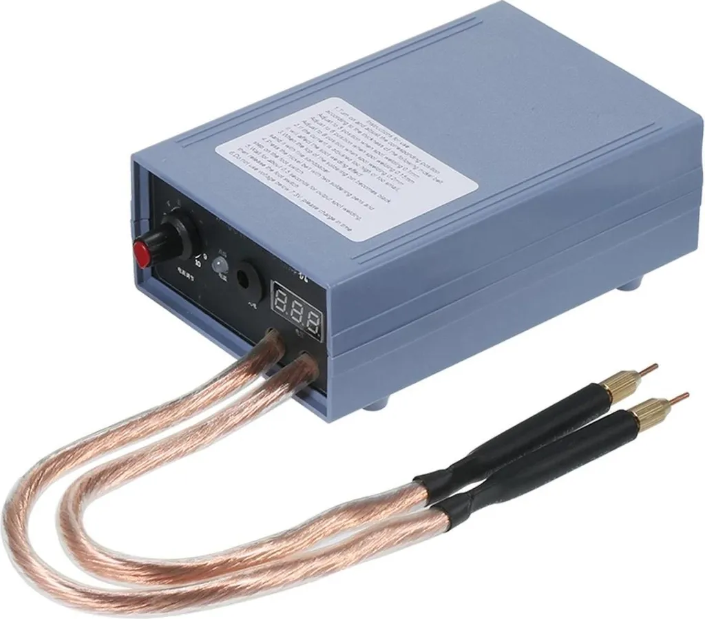 Puntatrice Batterie 5000W Regolabile 0-800A con Pedale - Bianca - 3