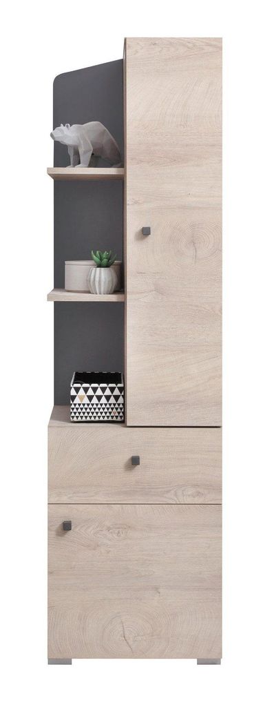 KINDERREGAL DARLA D07 45/40/160 Eiche/Anthrazit