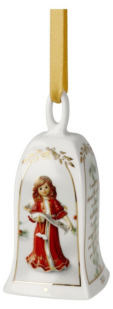 Goebel Glocke Jahresglocke 2025, Porzellan, Rot, Jahresedition, 10 cm, 66505471