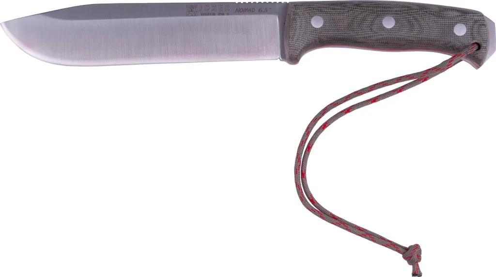 Joker Nomad 6.5 CV137 couteau pleine soie micarta vert pour l'aventure