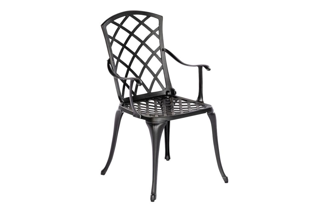 Merxx Sessel "Rhodos" - Aluminiumguss graphit, TxBxH: 55 x 50 x 88 cm