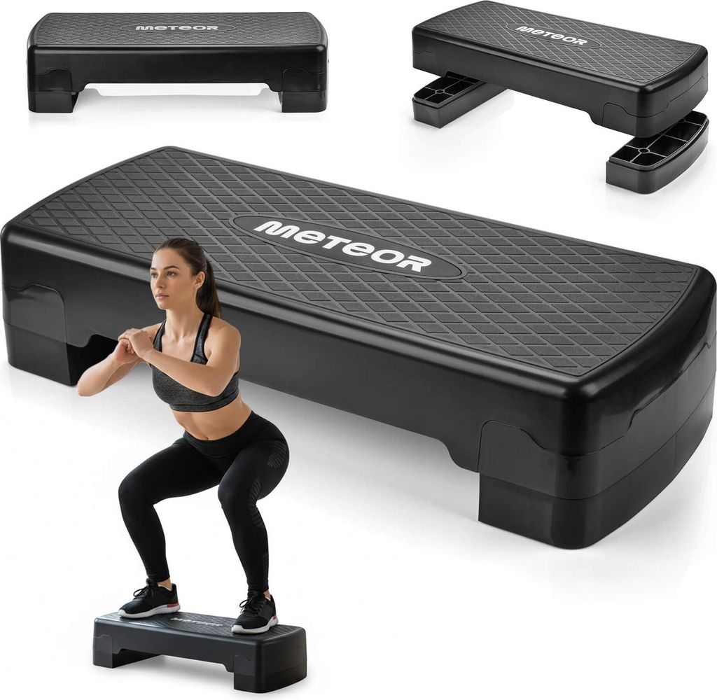 Meteor Aerobic Stepbrett 2-stufig Höhenverstellbar 10/15cm Produktbild 