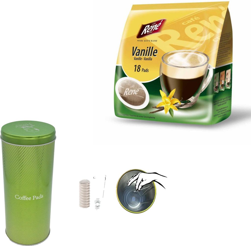“Café René Vanille 18 Pads für Senseo“ Produktbild 